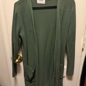Old Navy Sage Green Open Front Cardigan